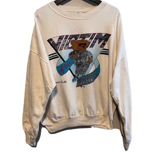 Vintage Bear Victim of The Blues Music Sweatshirt 1980’s Era Size Xl Mens